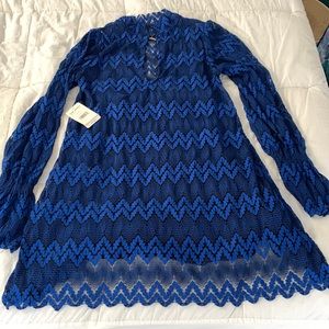 Free People royal blue lace dress